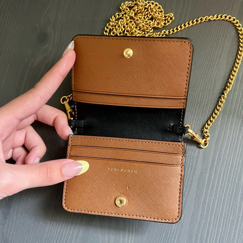 Tory Burch- WALKER NANO CHAIN WALLET with Chain